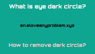 How to removes eye dark circle?