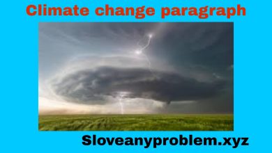 Paragraph Climate Change for class 6 to 12